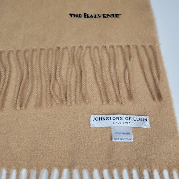 Johnstons of Elgin Other - JOHNSTONS OF ELGIN Iconic Camel 100% Cashmere Scarf from Scotland